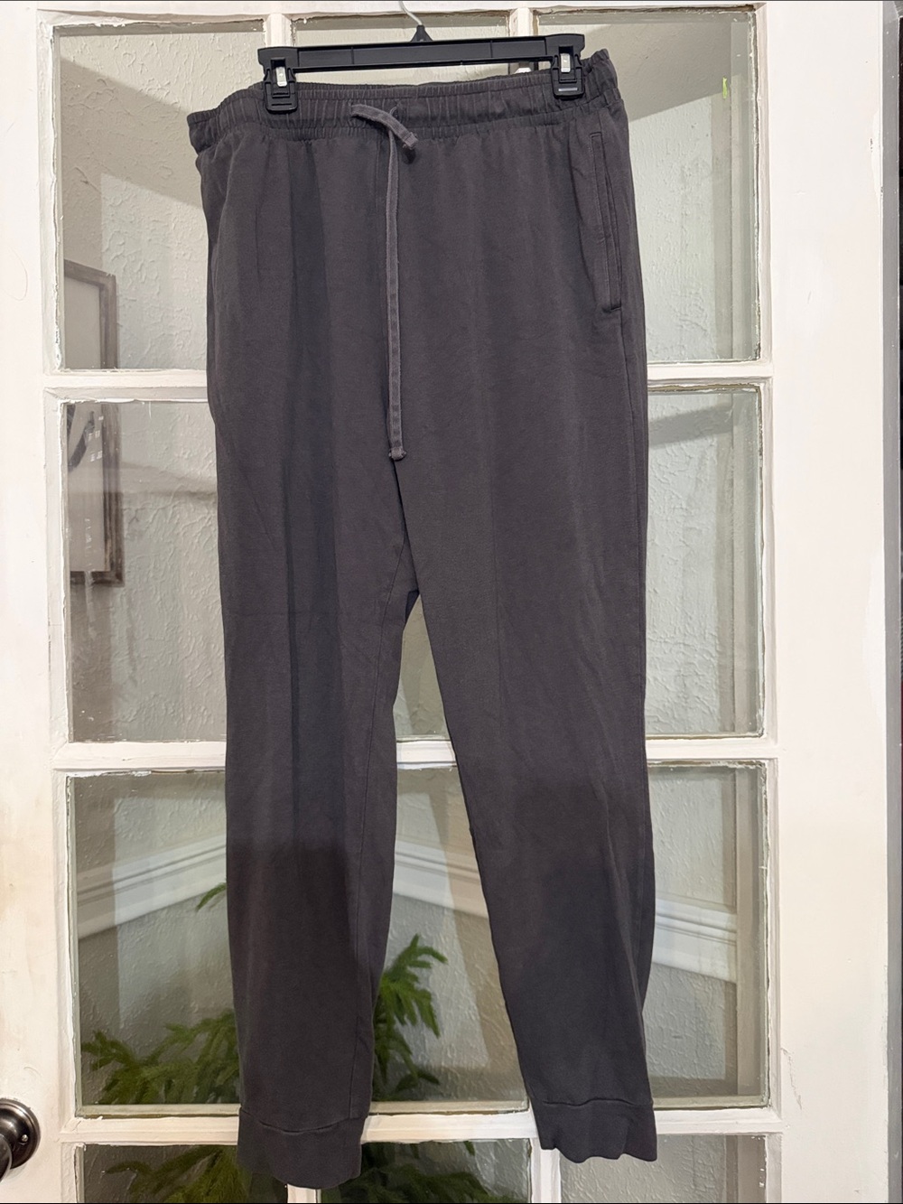 Skims Women Charcoal Drawstring Jogger Pants